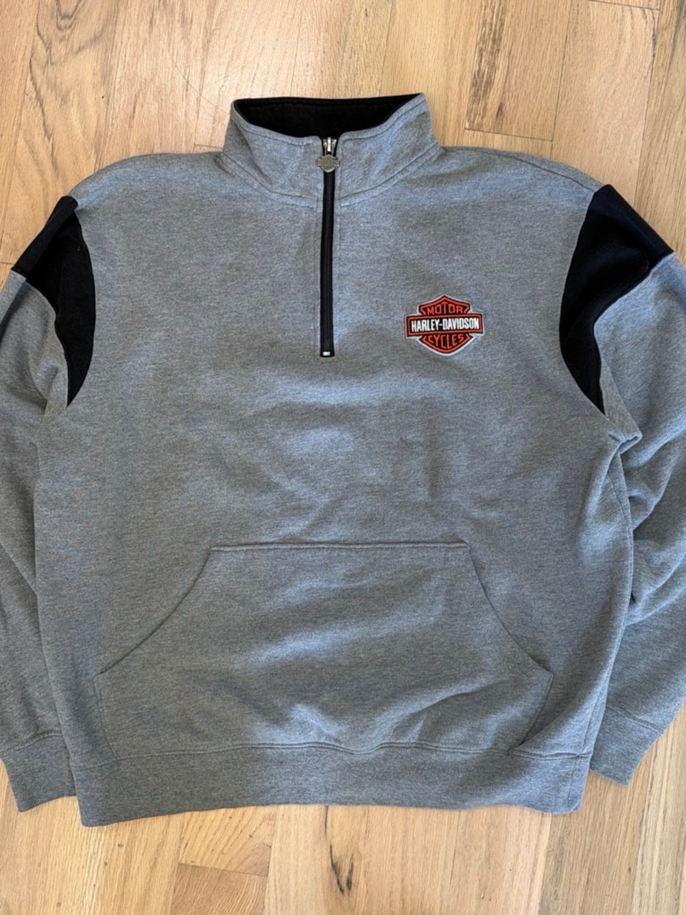 Vintage Harley Davidson Salt Lake City quarter zip up
